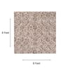 Neulooms Handloom Knotted Reversible Flatweave Square Rug Chocolate Brown or Ivory 8x8