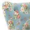 Frida 2 Seater Fabric Loveseat In Dusty Teal Floral Colour
