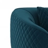 Amora 2 Seater Fabric Sofa In Night Blue Velvet Colour