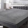 Premium Jacquard Polyester Waterproof Mattress Protector for Single Size In Gray Colour 75x36