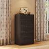 Bennis Engineered Wood Chest of 5 Drawers in Dark Walnut Finish