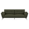Vetra 3 Seater Leather Sofa In Olive Colour