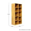 Hexa Engineered Wood Bookshelf Multipurpose Storage Rack in Giant Wood Colour