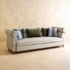Solace Solid Wood Three Seater Sofa in Grey Colour