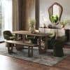 Aero Solid Wood 6 Seater Dining Table With Aero Bench & Selene Chairs