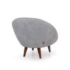 Barret 1 Seater Fabric Sofa in Grey Ice Colour