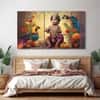 The Castle Decor Bal Gopal Wall Painting Wooden Framed 27x48 Inch (Style 6)