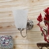 Devansh Solid Wood Electric Wall Light in Brown Colour with White Shade Count of 1 Light