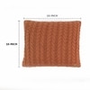Colette Rosy Brown Knitted Cushion Cover  16X16 Inches