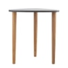 Metalsmith Elegant Side Table – Solid Wood, Green Finish