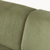 Sophisticated Wood Right Aligned 2-Seater With Upholstery Non Storage Sofas In Green Colour