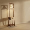 Gabrielle Beige Jute Floor Lamp with Beige Jute Base