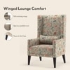 Morgen Lounge Chair in Calico Print Colour