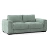 Miles 3 Seater Bamboo Fabric Sofa In Sky Blue Fabric Colour