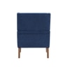 Leston Boucle Fabric Lounge Chair in Blue Colour
