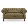 Fairmont 2 Seater Leatherette Sole in Olive Green Colour