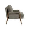 Serenity Boucle Fabric Arm Chair in Brown