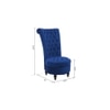 Piece High Back Accent Chair in Navy Blue Colour