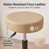 Zen Solid Wood Bar Stool (Rust Boucle Colour)