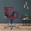 Vooilea Mid Back Executive Chair in Maroon Colour
