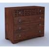 Ridge Solid Wood  Bookshelf in Teak Finish