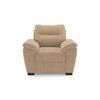 Adelaide Luxe 1 Seater Fabric Sofa in Sandshell Beige Colour