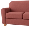 Lamia 3 Seater Sofa In Fabric Pink Color