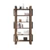 Hexa Engineered Wood Bookshelf Multipurpose Storage Rack in Giant Wood and Frosty White