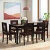 Floyd 6 Seater Dining Table Glass Top With Set Of 6 Capra Dining Chairs