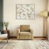 Apollo Compact High Back 1 Seater Fabric Sofa in Fawn Velvet Colour