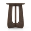 Aero Solid Wood Side Table In Danish Walnut Finish