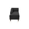 Korslund Velvet Chaise Launger in Balck Colour