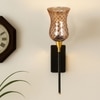 Devansh Metal Electric Wall Light in black Colour with Lavender Shade Count of 1 Light