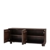 Isis Solid Mango Wood Sideboard with 4 Door in Dark Finish