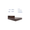 Kaito Queen Size Bed In Walnut Finish