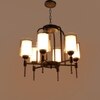 Eliante Chandelier, Mild Steel, 6 Light - Modern Ceiling Fixture For Living Room Or Dining Room