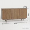 Scandinavian Forres Sideboard Natural Wood Finish