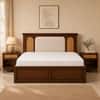 Virasat Solid Wood Comfort Queen Bed Box Storage Provincial Teak Finish Mattress 60 x 78 Inches