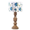 Devansh Multicolor Cotton Table Lamp With Wood Natural Base (7X17.5 Inches)-15