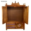D'Dass Honey Finish Solid Sheesham Wooden Temple For Pooja