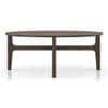 Cayman Wooden Top Coffee Table in Danish Walnut Finish
