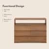 Ohio Chest of Drawer in Amber Walnut Finish