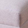 Melange Vibes Cube Metallic Pouf Stool in Light Grey Color