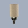 Devansh Metal Electric Wall Light in Antique Gold Colour with Beige Shade Count of 1 Light