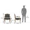 Helena Lounge Chair in Grey Colour