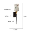 Devansh Metal Electric Wall Light in Black Colour with Multi Shade Count of 1 Light