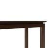 Diner 4 Seater Dining Table In Dark Walnut Finish
