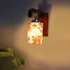 Devansh Solid Wood Electric Wall Light in Brown Colour with Multi Shade Count of 1 Light