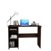 Woodbuzz Duke Engineered Wood Finish Study Table Desk In Wenge Brown