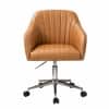 Doe Buck Colm Modern Tan Leatherette Office Chair
